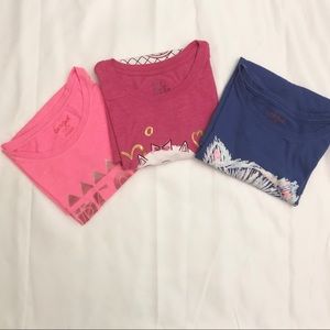 Bundle - Three Short Sleeve Girls Graphic T-Shirts